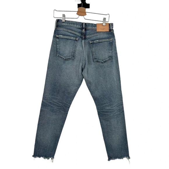 Moussy Vintage Carter Friend Jeans Blue Distressed High Rise Relaxed Jeans 27 - Picture 9 of 16
